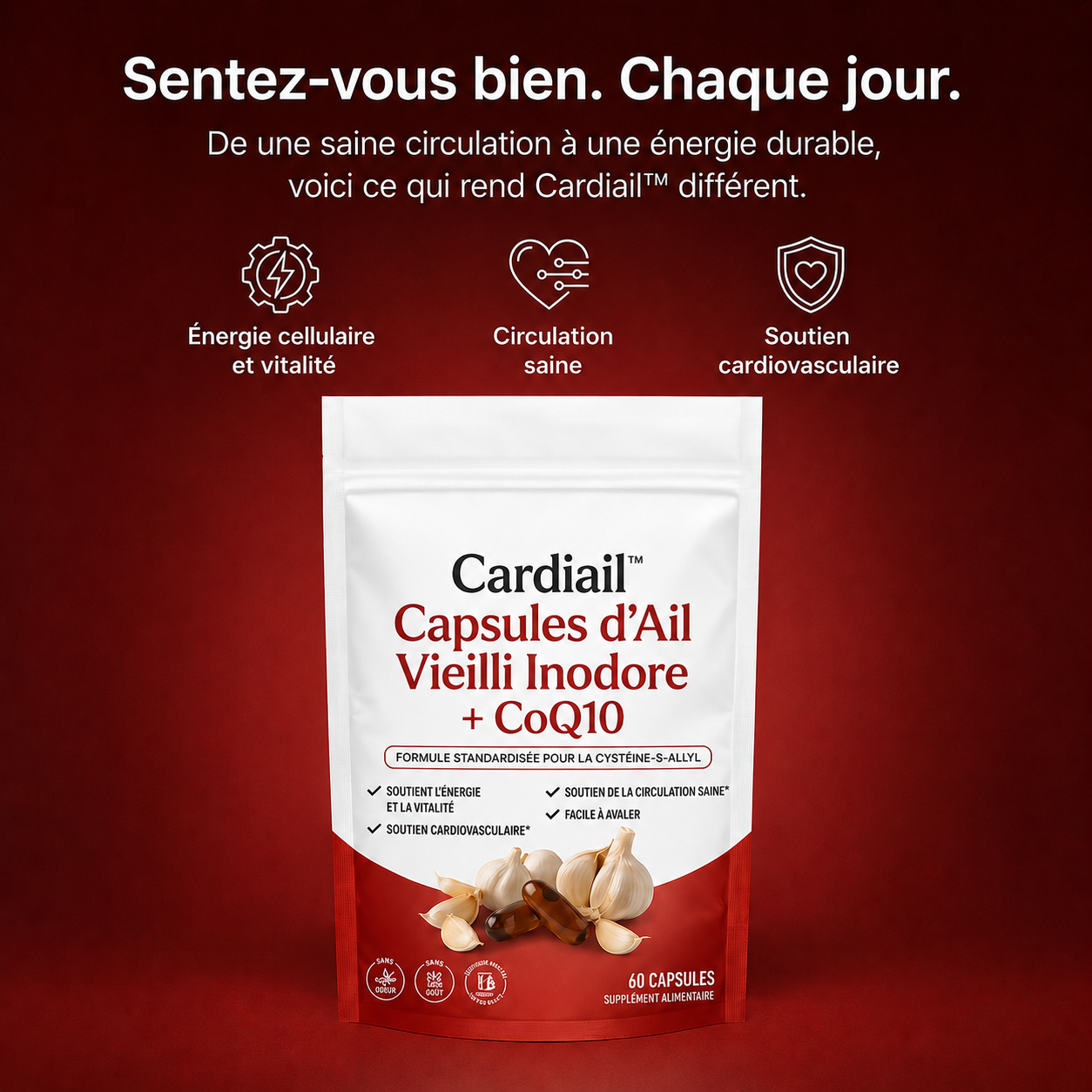Capsules ail vieilli pour circulation — vue 2